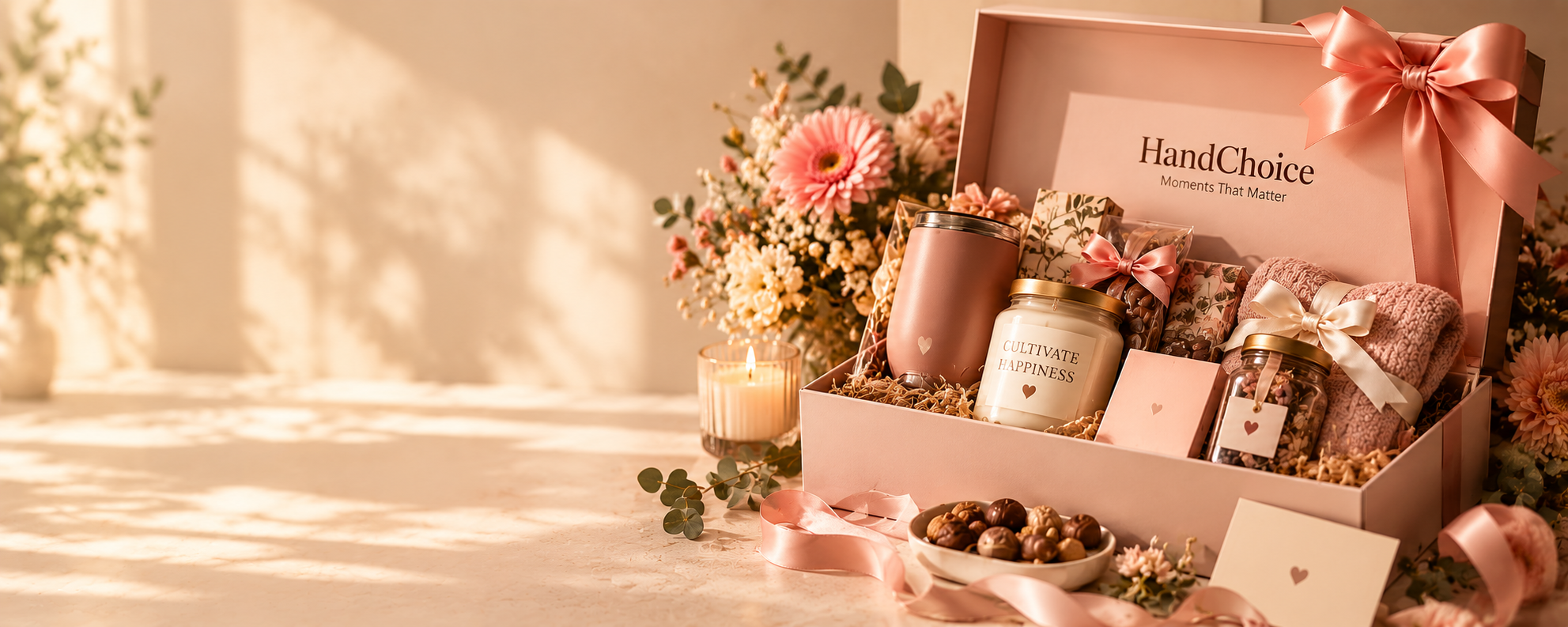 A HandChoice hamper ready to be made personal