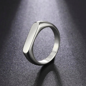 Minimal Italian Silver Ring For Men - My Store