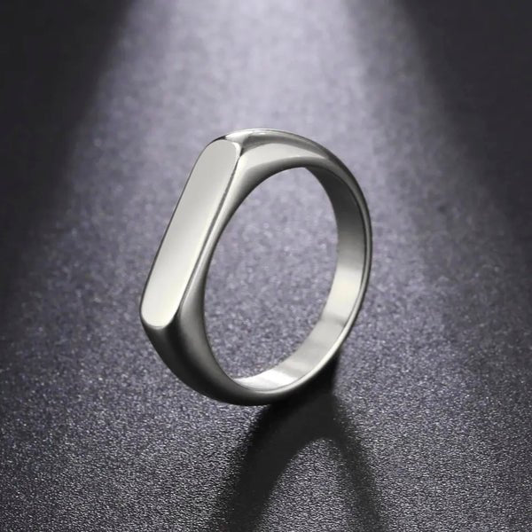 Minimal Italian Silver Ring For Men - My Store