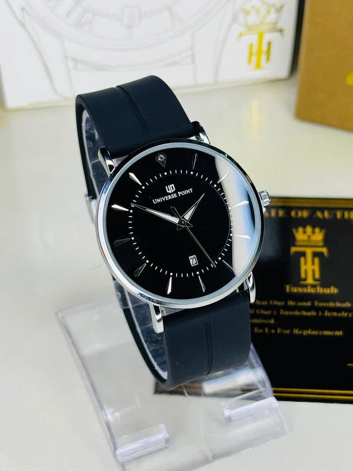 Black Mist Silver Slim Watch - HAND CHOICE