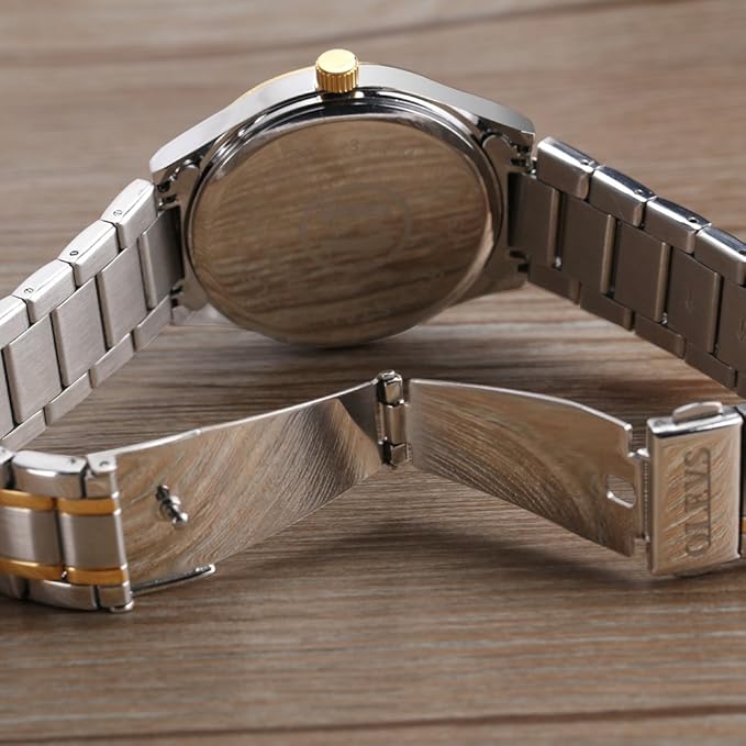Two Tone White Axiom Couple Watch - My Store