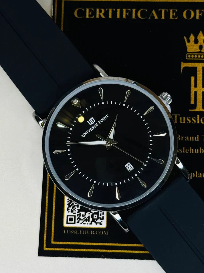 Black Mist Silver Slim Watch - HAND CHOICE