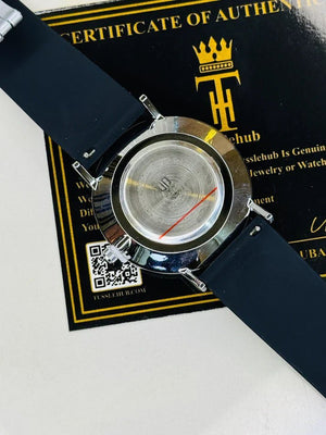 Black Mist Silver Slim Watch - HAND CHOICE