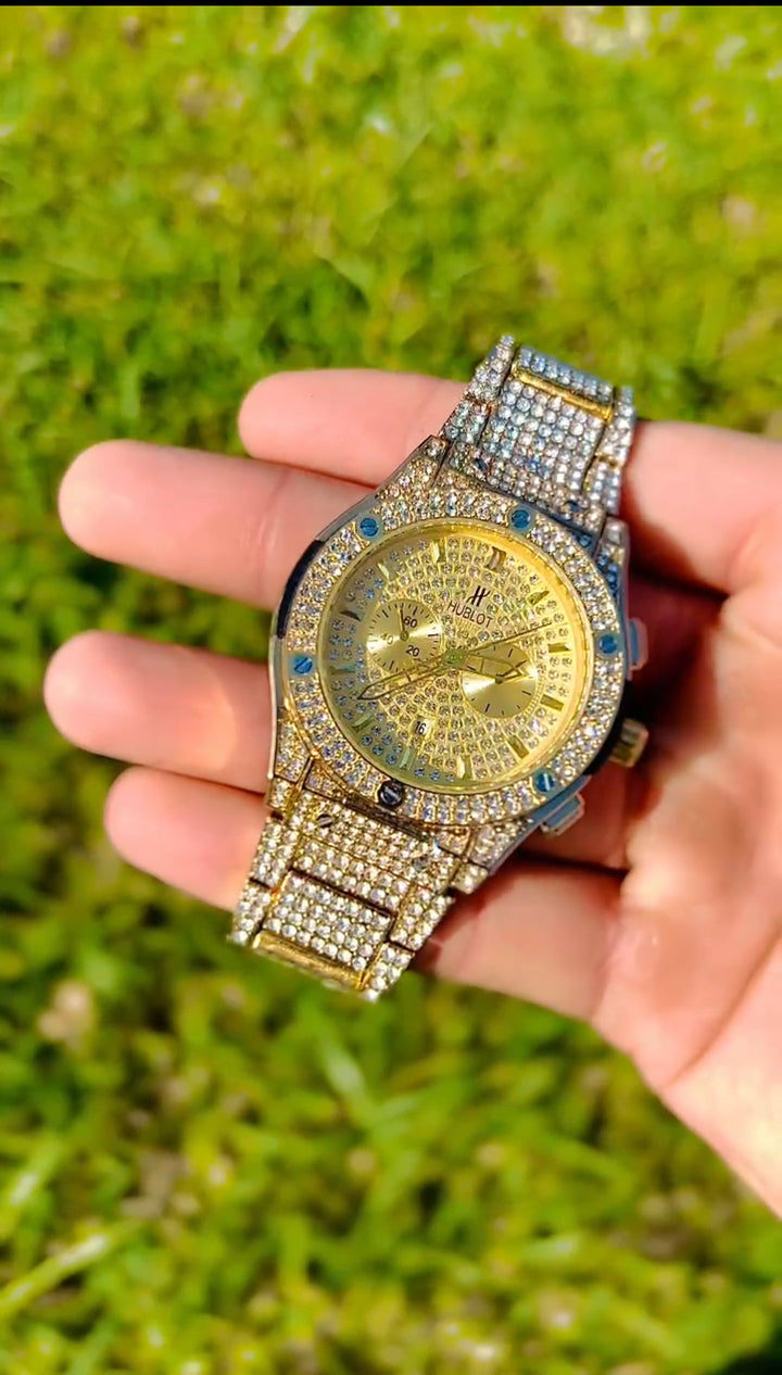 The Diamond Gold Prestige Watch - HAND CHOICE