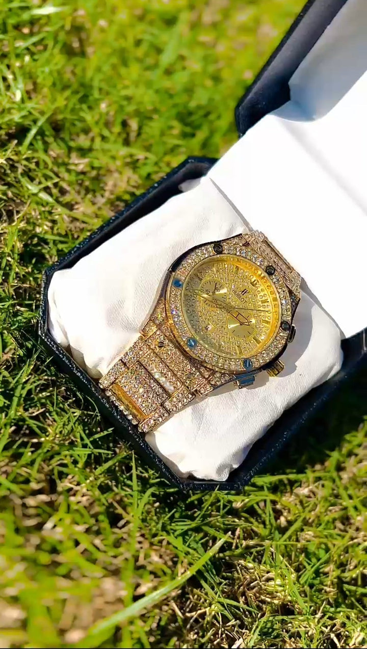 The Diamond Gold Prestige Watch - HAND CHOICE