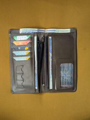 Premium Long Leather Wallet for Men - HAND CHOICE