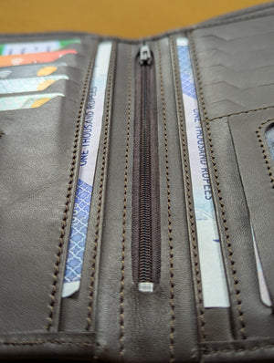 Premium Long Leather Wallet for Men - HAND CHOICE