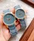 Couple Watch Rubber Chain Strap Puch Button Lock - My Store
