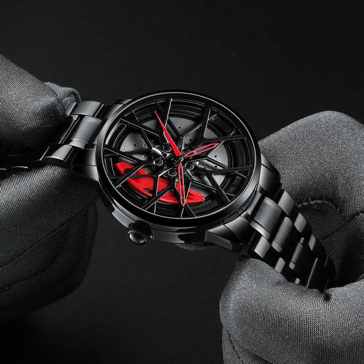 The Wheel Watch Rotating Stainless Steel - My Store